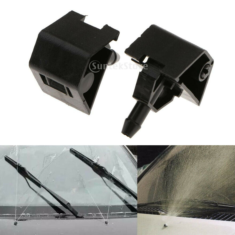 1 Pair Front Wiper Washer Spray Jet Nozzles For  QASHQAI I MK1 06-14