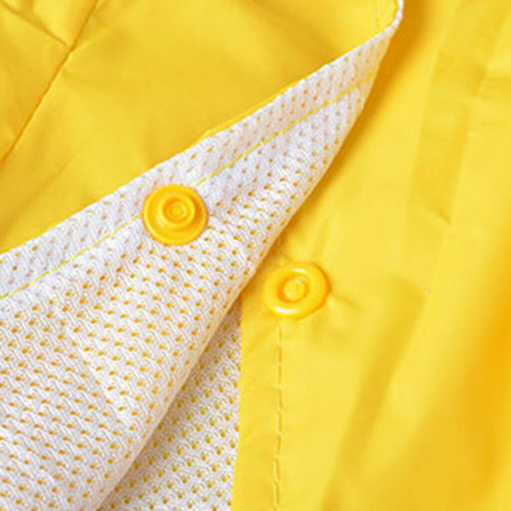Dog Pet Waterproof Reflective Raincoat Hooded Clothes Apparel  Yellow XXL