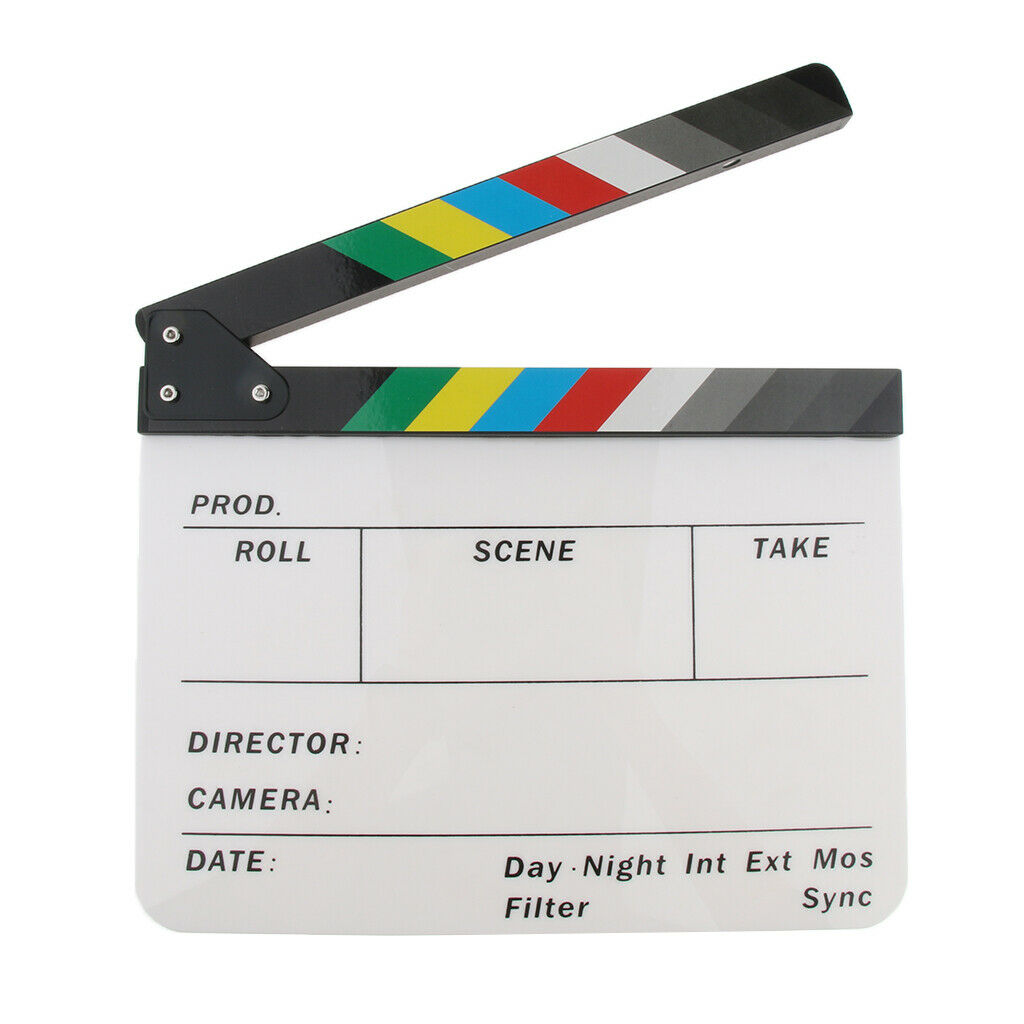Movie Clapboard TV Film Clap Board Director Action Scene Cut Props Party Role