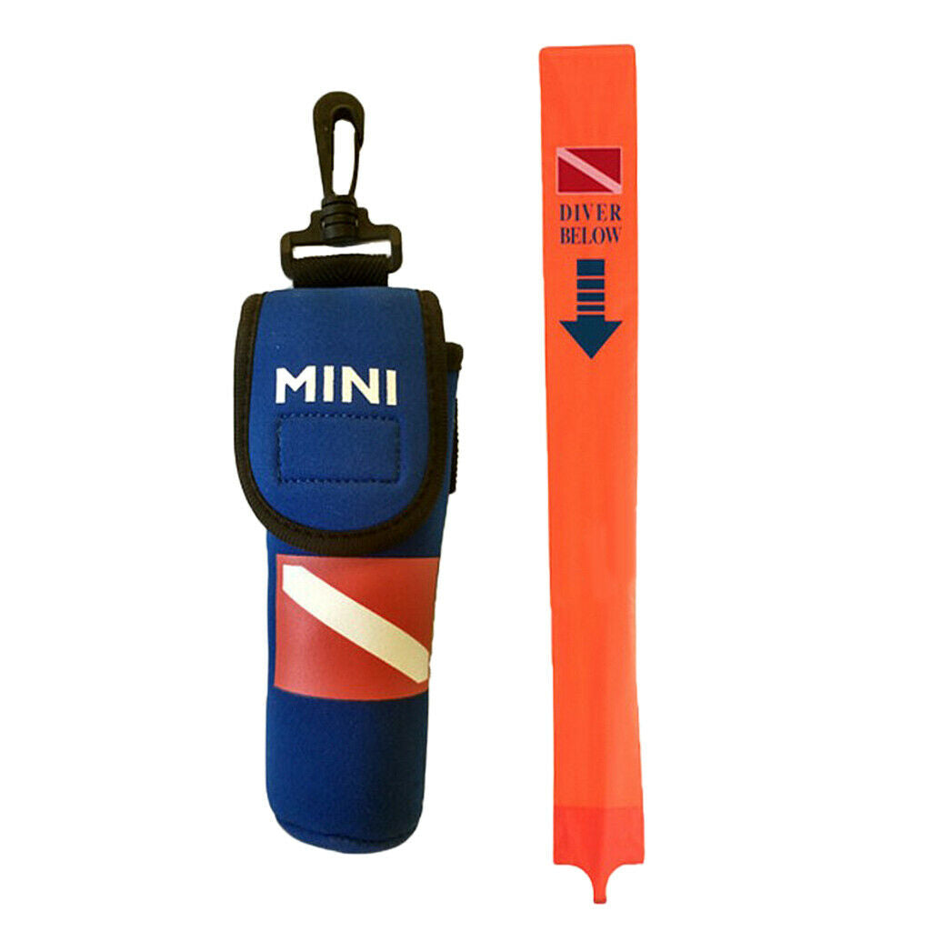 prettyia Scuba Diving Diver Surface Marker Buoy SMB and Yellow Line Rope Set