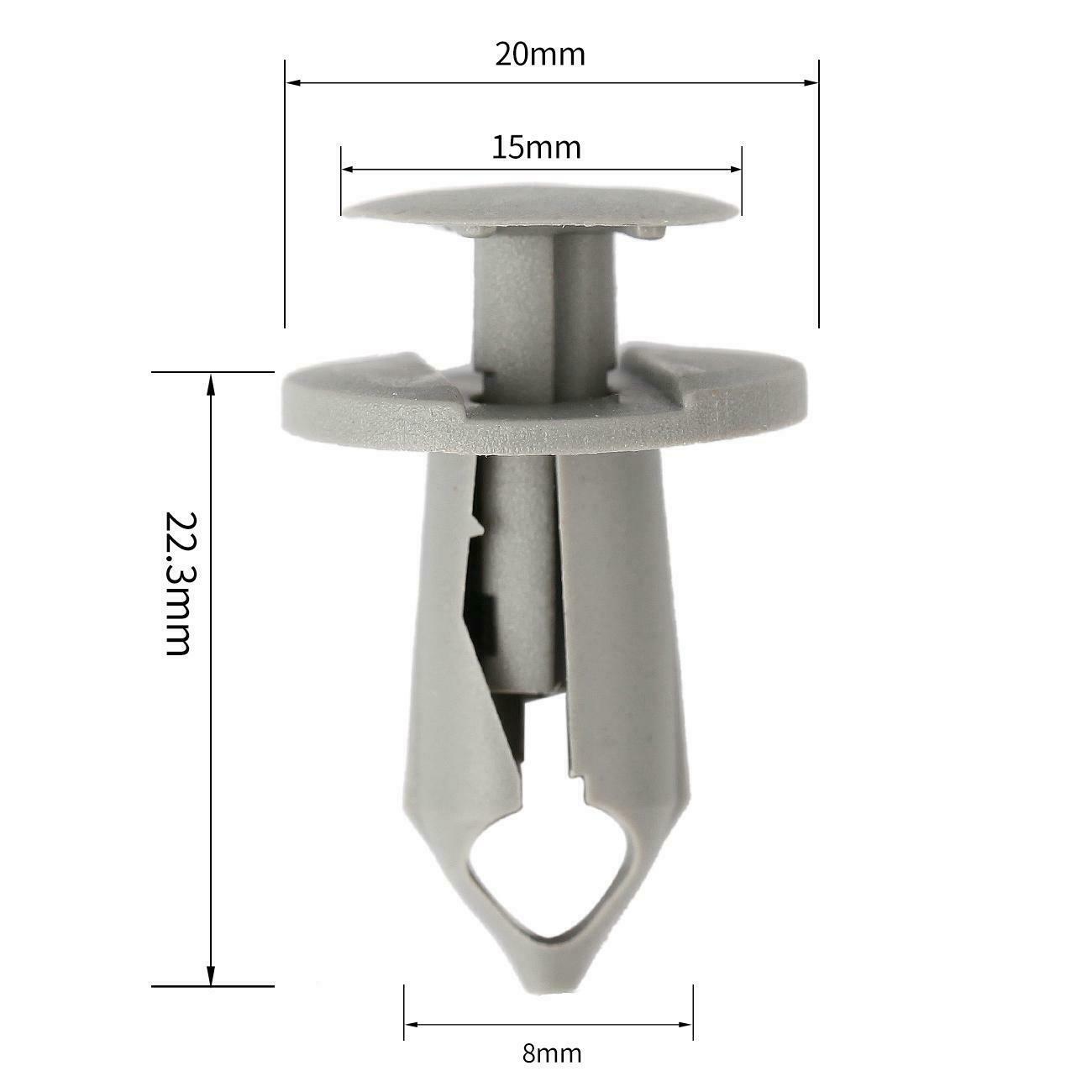 30X LONGER LONG TRIM PANEL CLIPS GREY VAN CARPET LINING FOR VW TRANSPORTER T4 T5