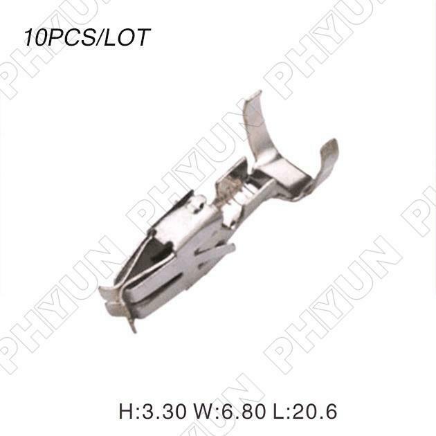 10 Pcs 4.8mm Female Copper Car Truck Automobiles Fuses Box Terminals N907 327 03