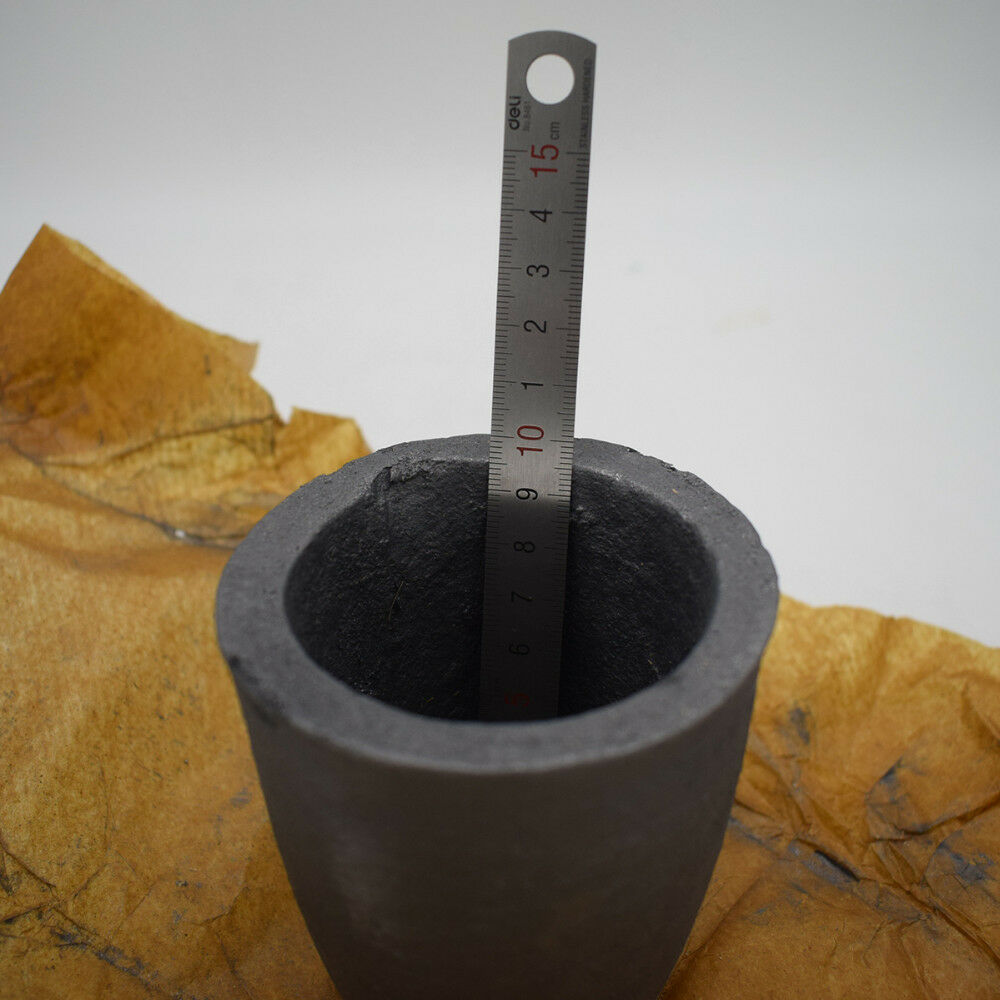 2kg Casting Clay Graphite Crucibles Refining Melting Copper Aluminium Brass