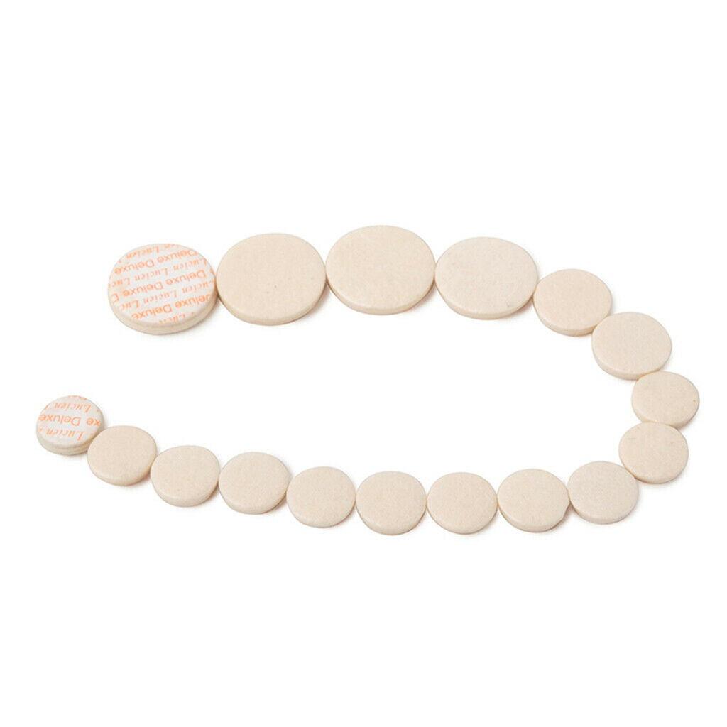 17Pcs / Set Bass Clarinet Replacement Pads for Woodwind Instrument Parts
