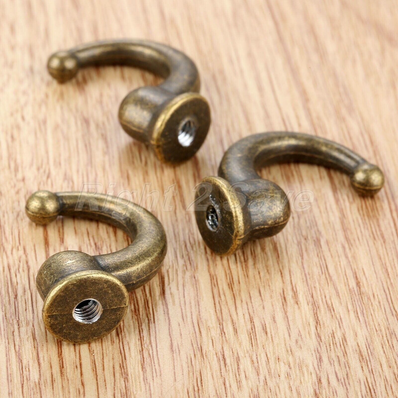 5pcs Wall Mounted Bathroom Kitchen Door Hook Towel Clothes Hat Hanger 11mm*29mm