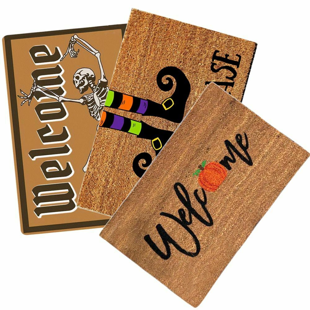 Front Door Decor Door Mat Outdoor Carpet Halloween Doormat Welcome Home Blanket