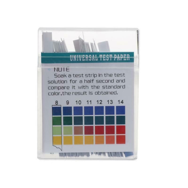 100 Strips 1-14 PH Alkaline Acid Indicator Paper Water Saliva Litmus Testing Kit