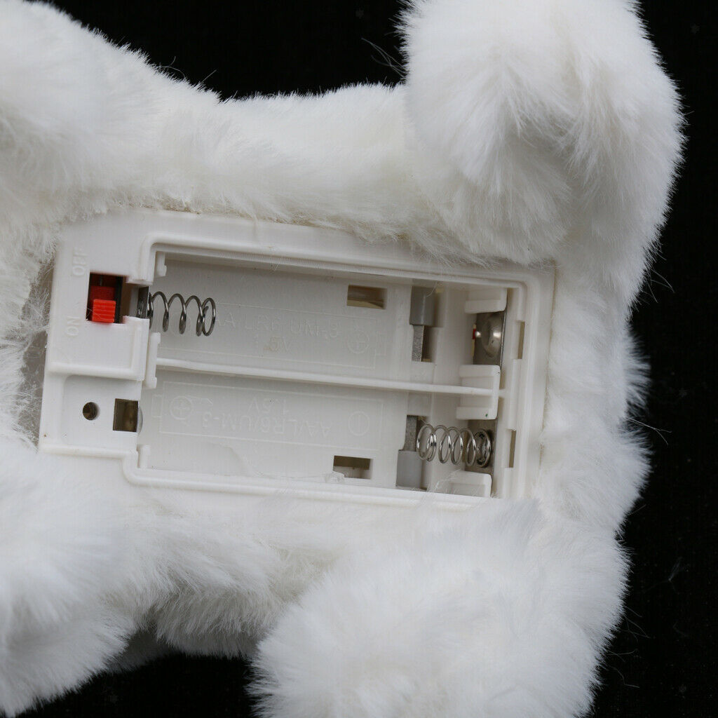 Smart Plush Dog Robot Puppy Kids Interactive Toys White Bichon Frise
