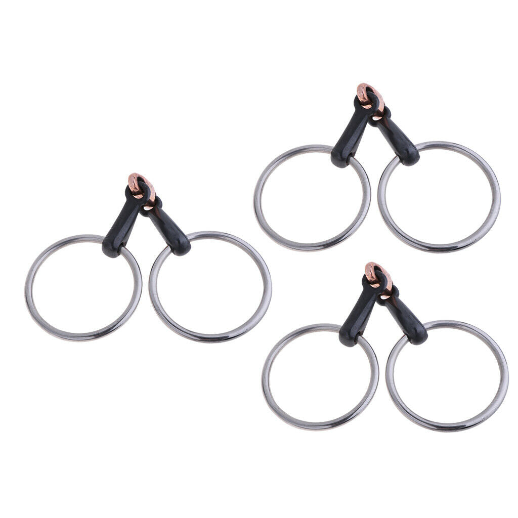 Copper Link Eggbutt   Ring   for Horse 105mm