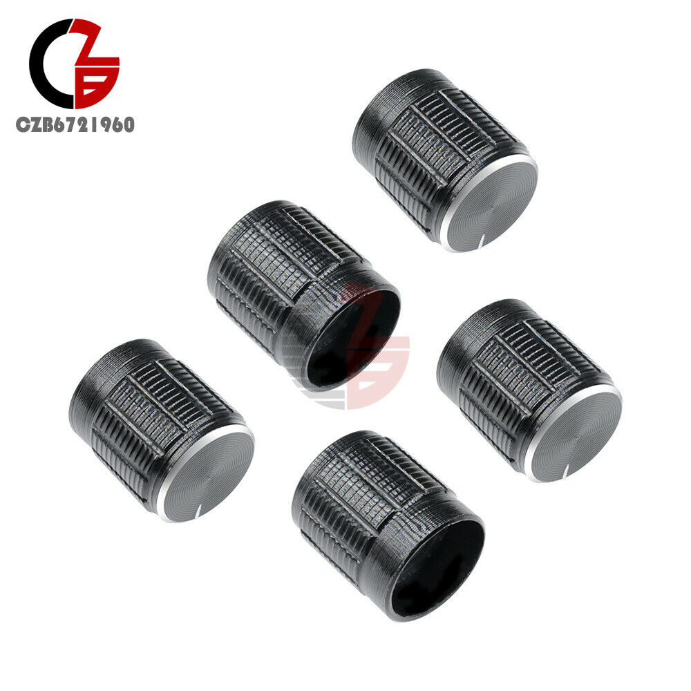 10PCS Volume Control Rotary Knobs Fit For 6mm Dia Knurled Shaft Potentiometer