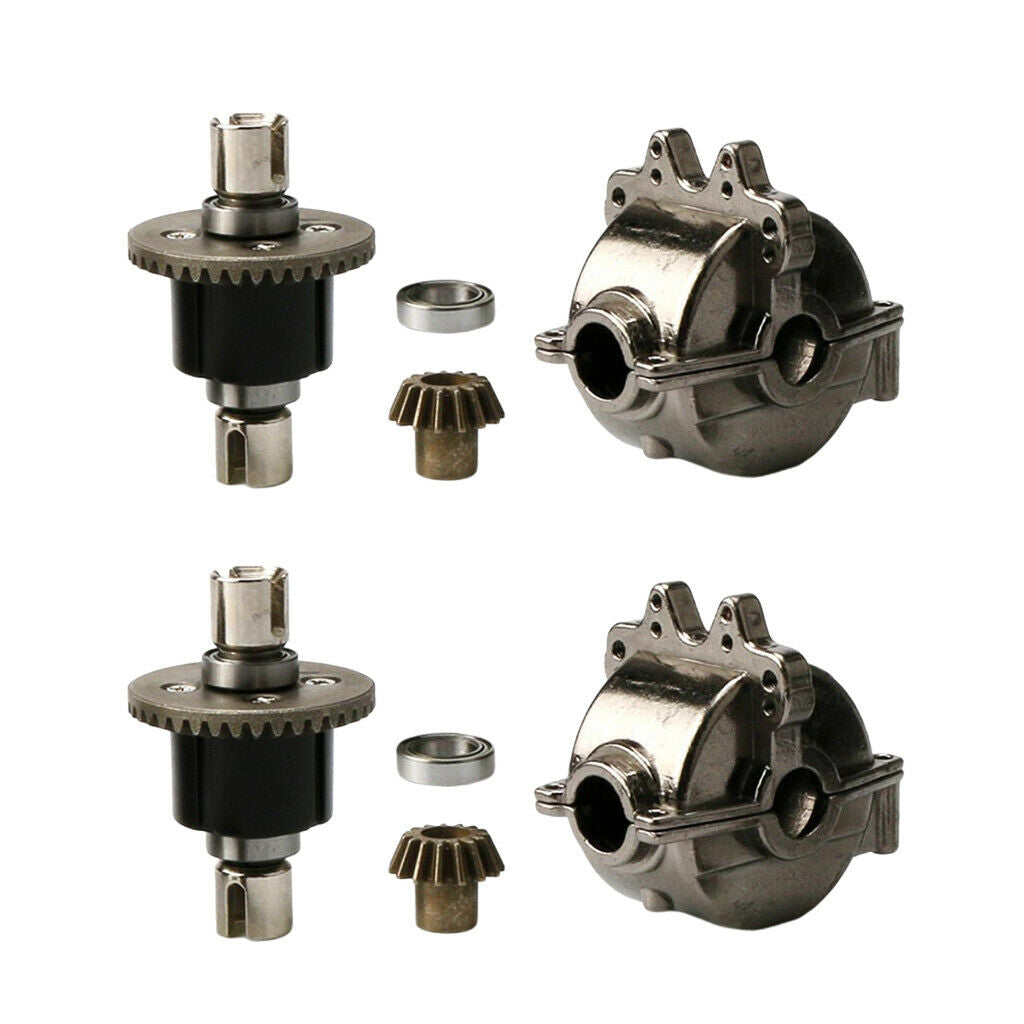 2 pieces gear housing + differential for WLtoys 1:18 RC Car A979 Titanium