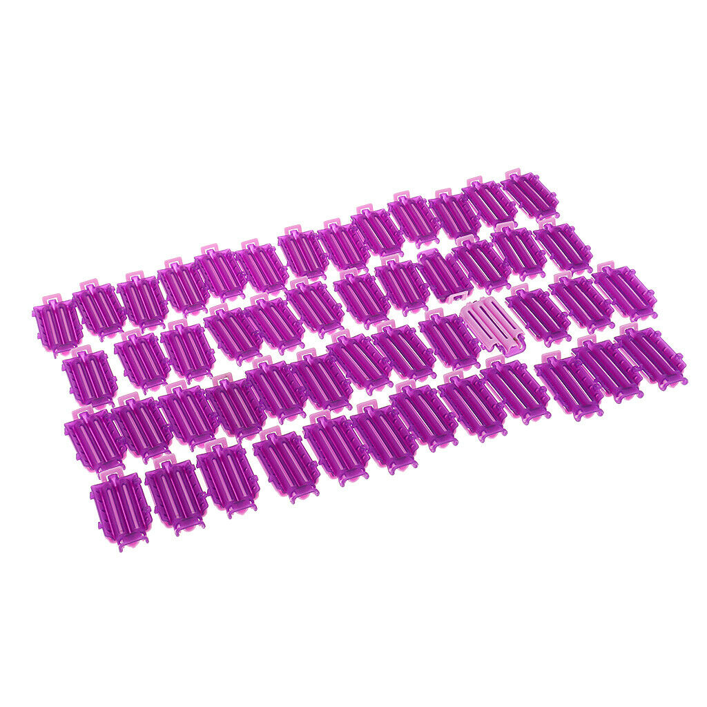 50 x Wave Perm Rod Corn Hair Hairdressing Clip Curler Maker Styling DIY Tool