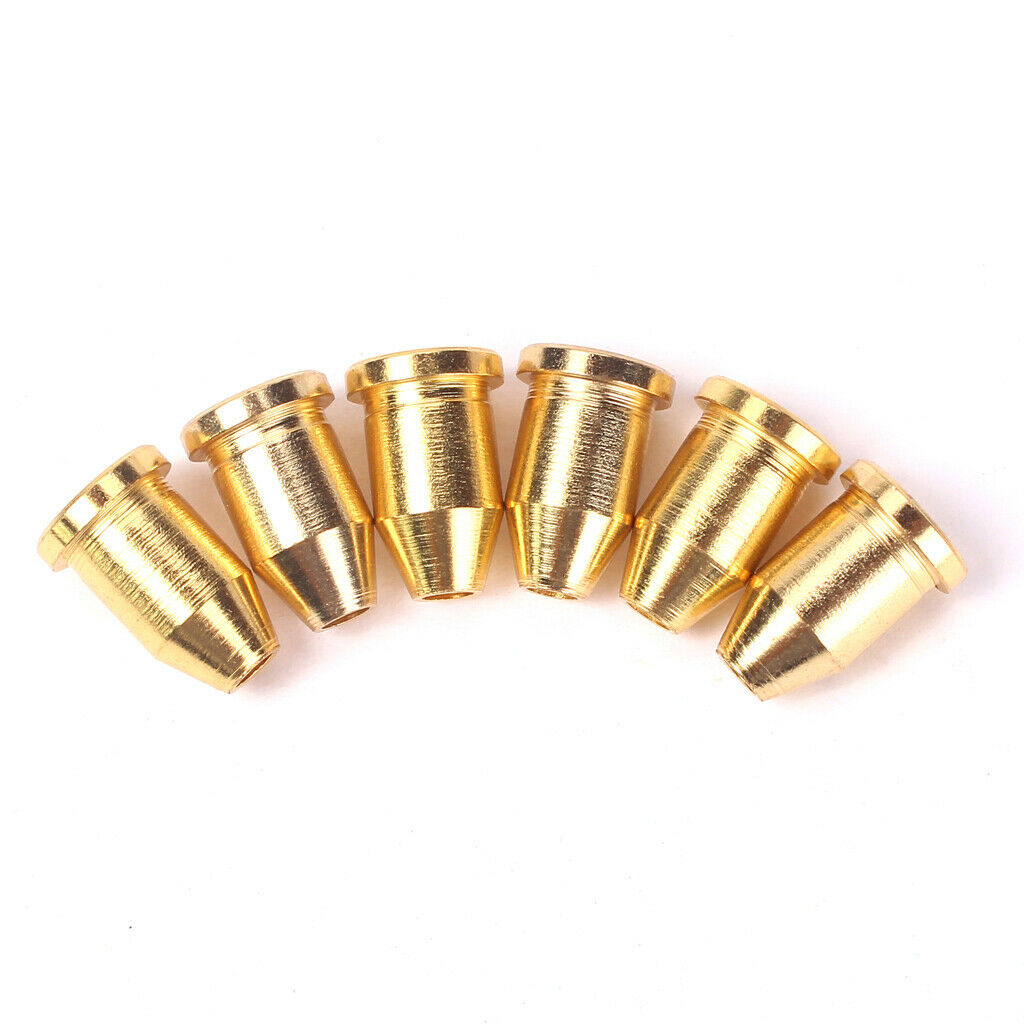 2x 6 Pieces Electric Guitar String Ferrules Bushing Guitar Parts Replacements