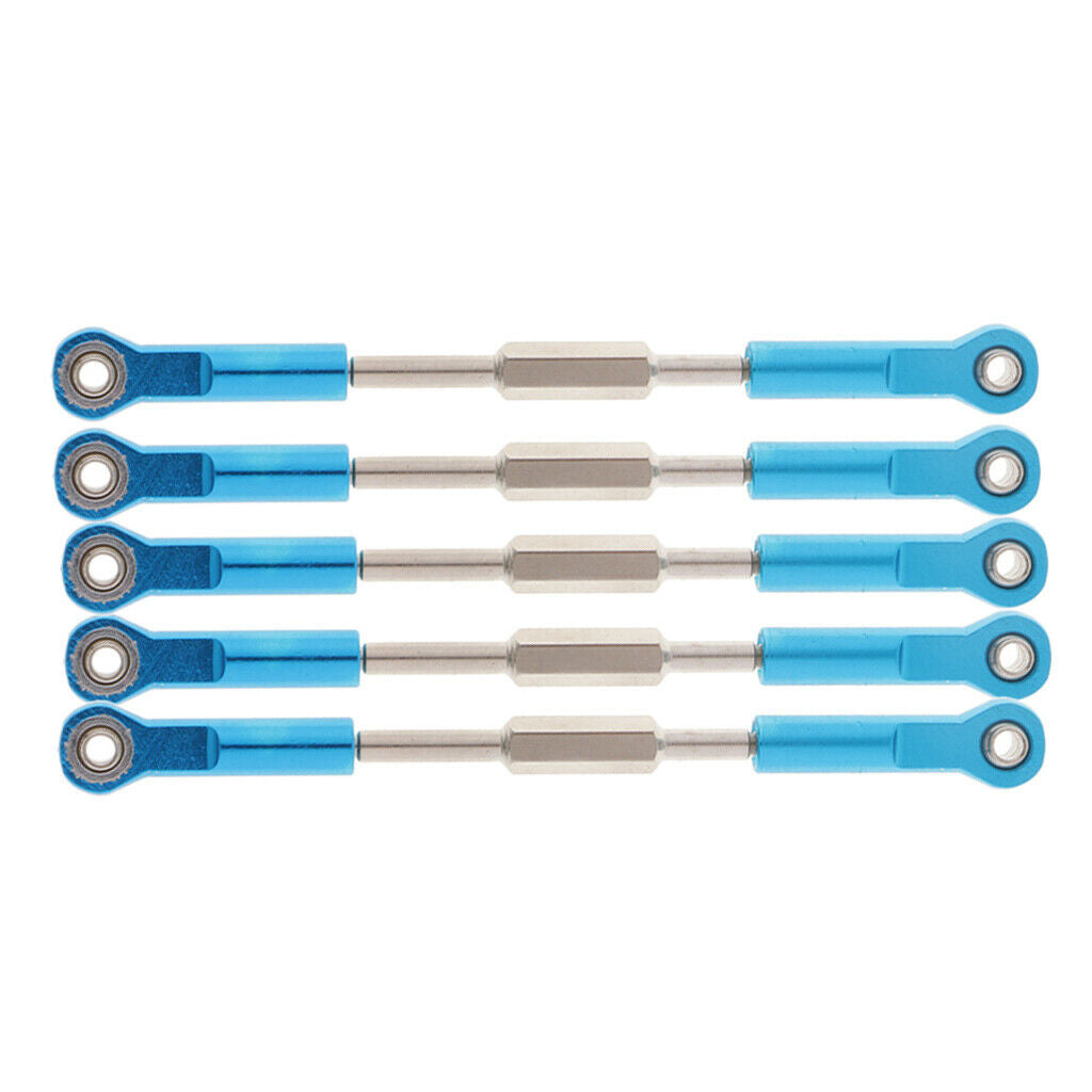 5PCS Adjustable Steering Linkage Pulling Rod for 1/10 RC Car Truck DIY Parts