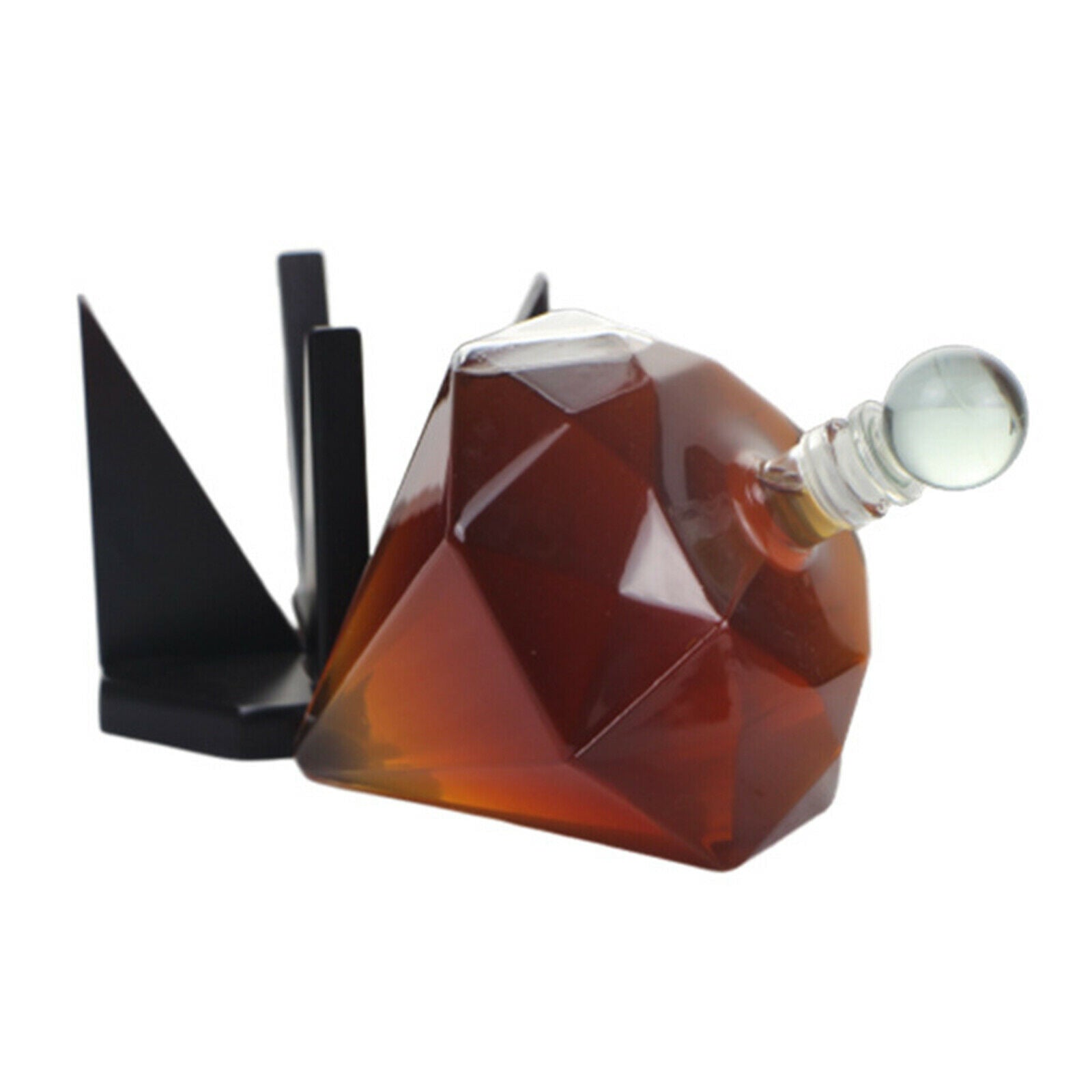 Wine Decanter Hand Blown  Free Crystal Wine Pourer Bottle (750ml) - Red Wine