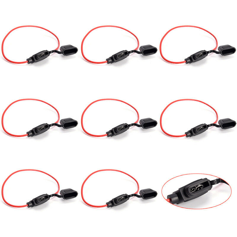 5 Pcs 30A 6V-36V Mini Waterproof Amp In Line Stanard Blade Type Fuse Holder N Pb