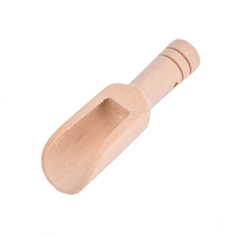 Wood Herb Spoon Bath Shower Rice Spice Salts Mini Kitchen Wooden Scoops SpooFCA