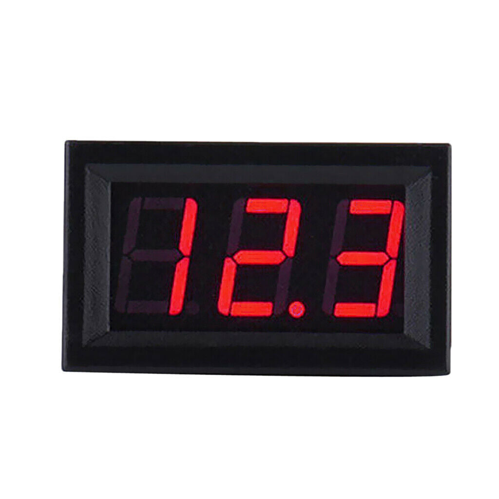 Digital voltmeter 2-wire automobile motorcycle LED display red DC4.50-30.0V high