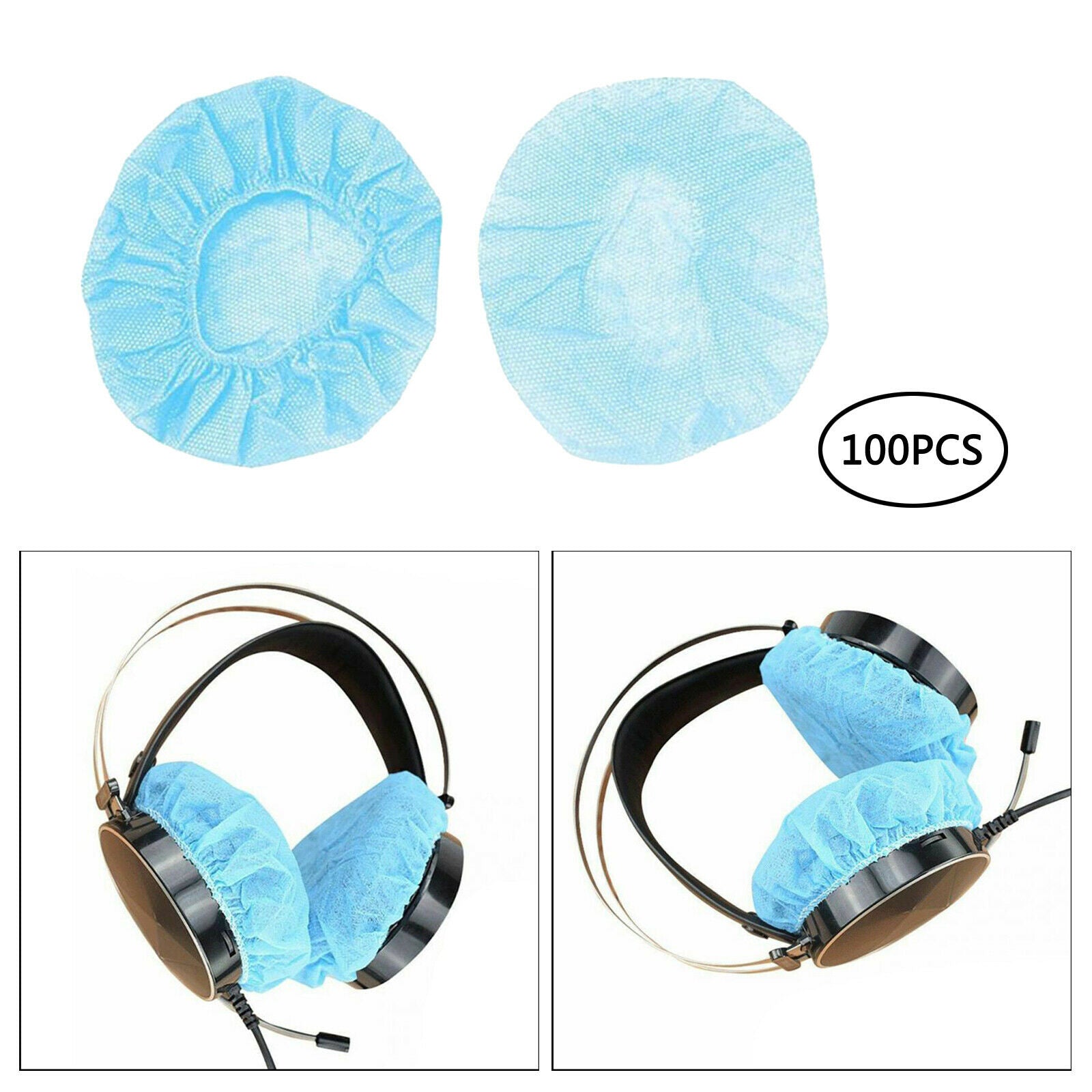 Disposable Hygienic Sanitary Earpad Covers for Small Headphones and All SuperEar
