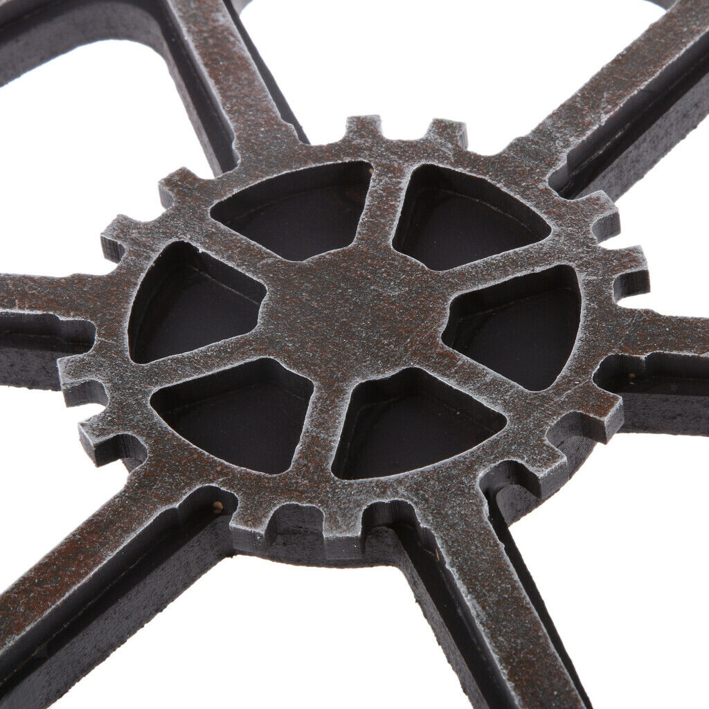 Set 2PCS  Industrial Wooden Gear Wheel Ornament Wall Decor Art Craft Plaque