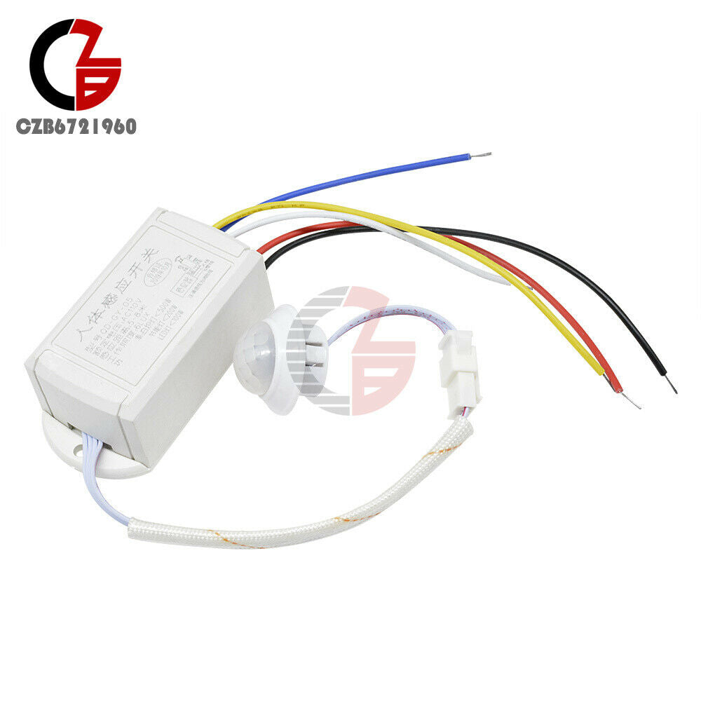 110V Practical Plastic Intelligent Light IR Body Motion Sensor Switch Module