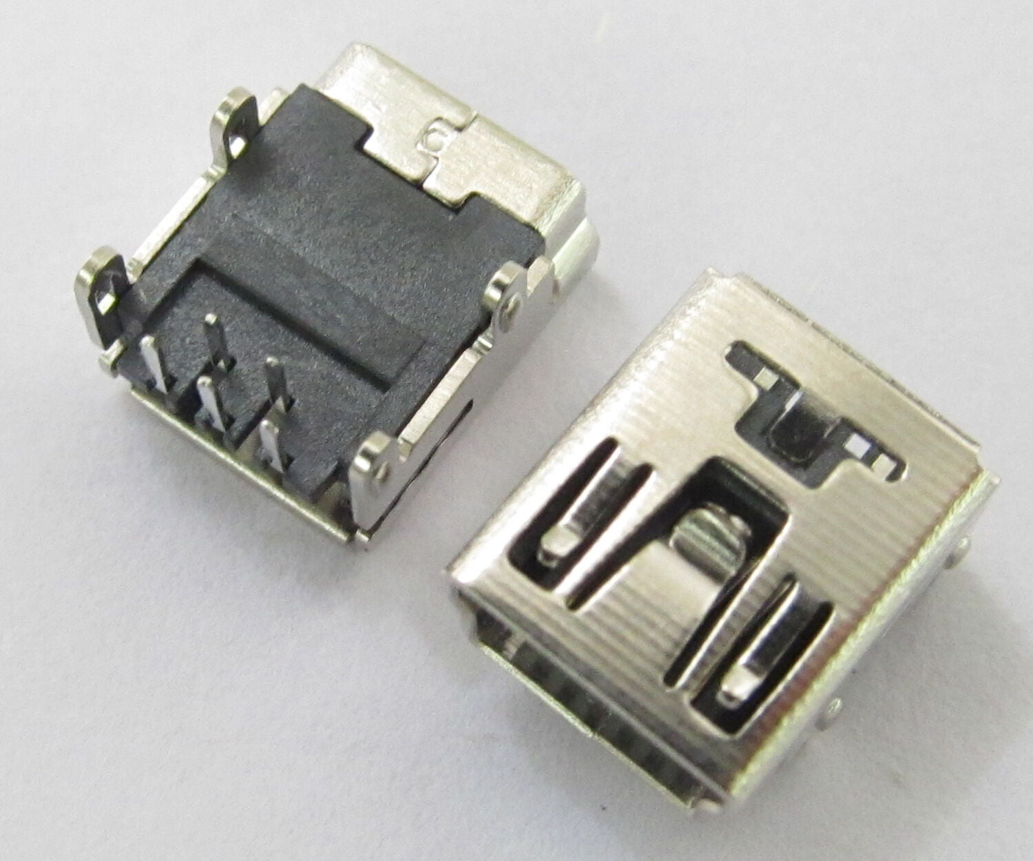 12pcs Mini USB Jack Female Socket Connector 5 Pin 90Â°