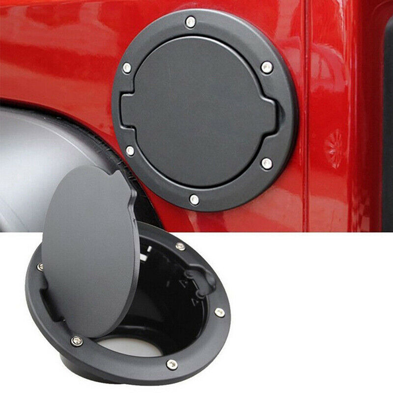 Fuel Filler Door Cover Gas Tank Cap For 07-18 Wrangler JK Unlimited DecorationDD