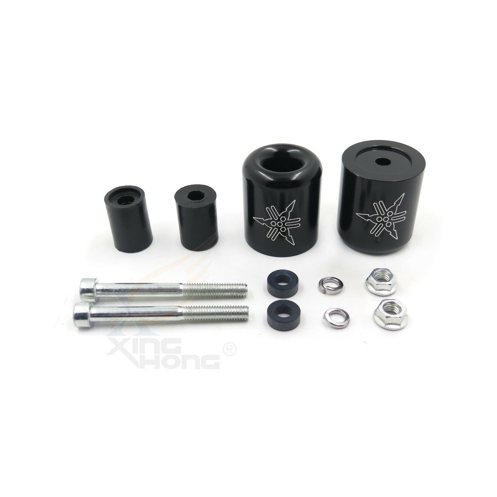 Black Handlebar Bar End Slider Rubber For 06-09 Yamaha YZF-R1 YZF-R6