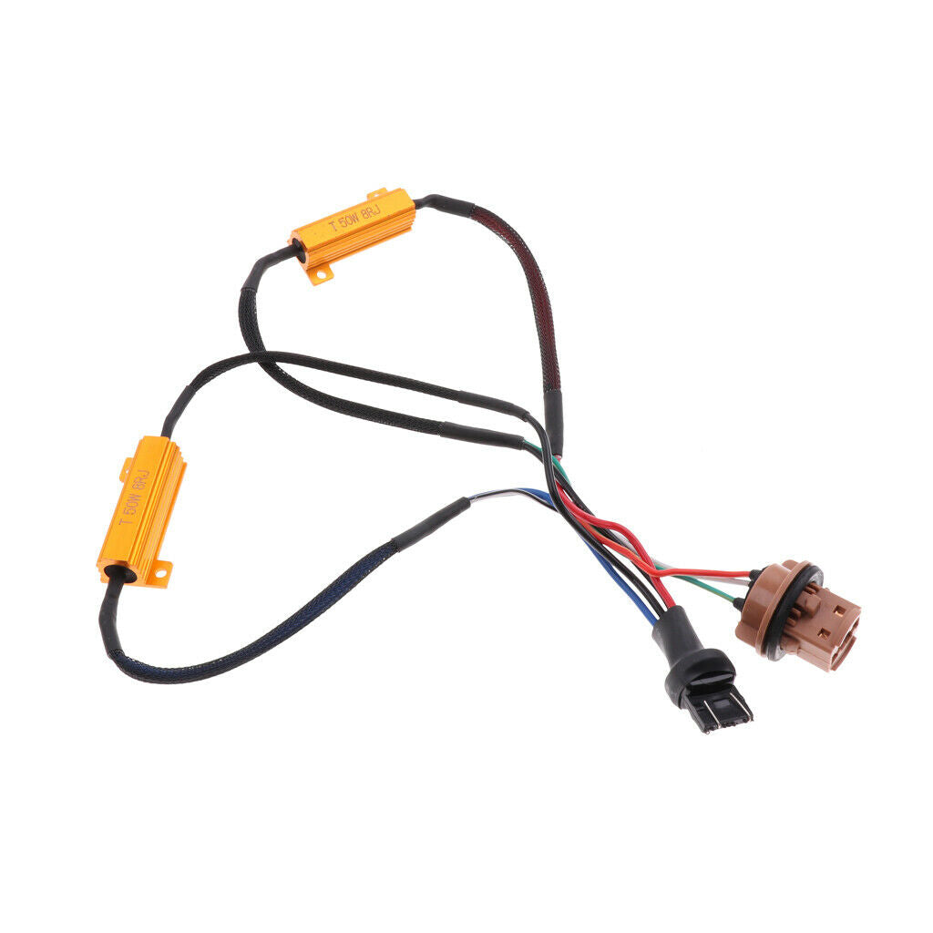 1pcs 7443 LED Fog Brake Light Error Free Anti Flicker Resistors Cancellers