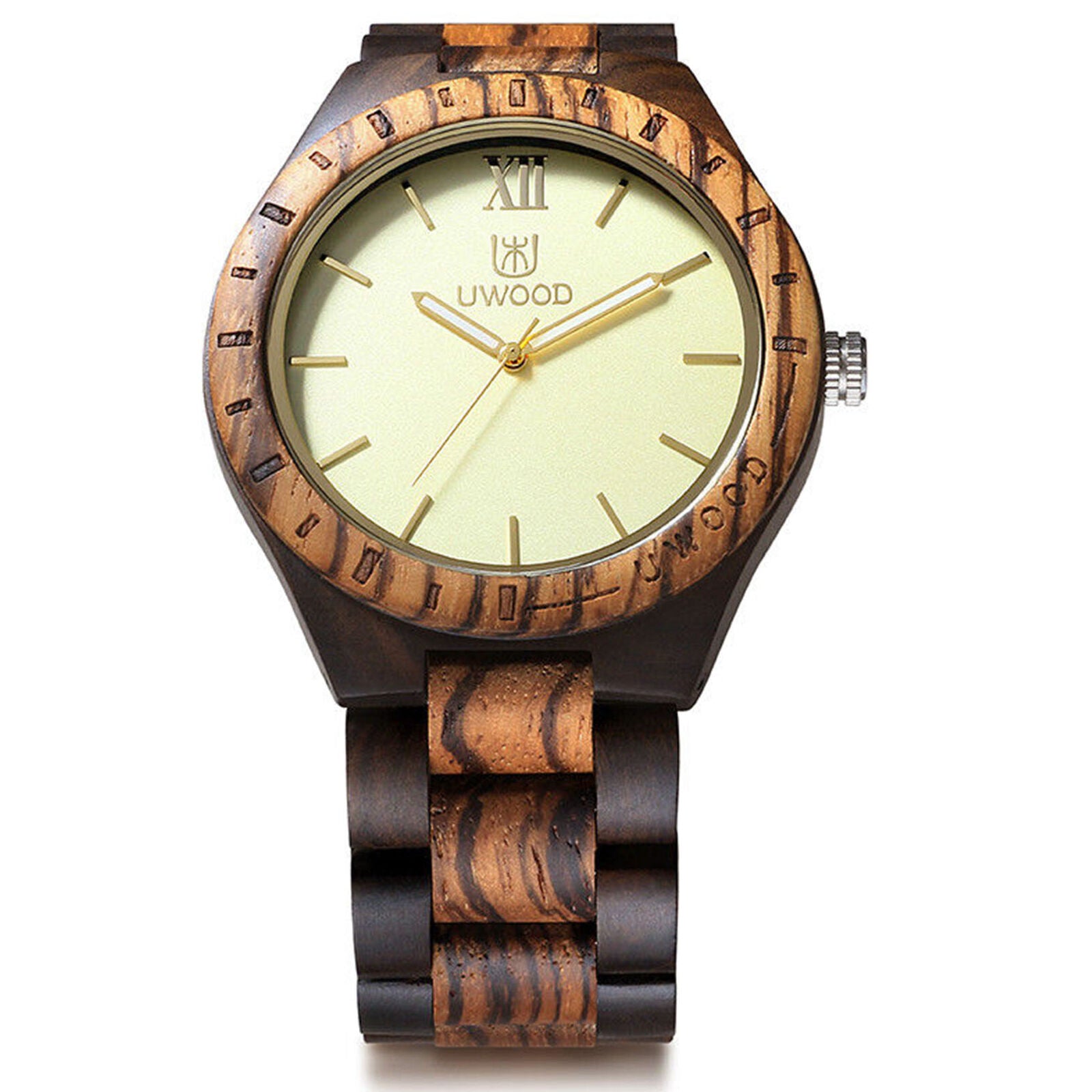 Fashion Mens Natural Wood Watch Wooden Watches for Men Relogio Masculine
