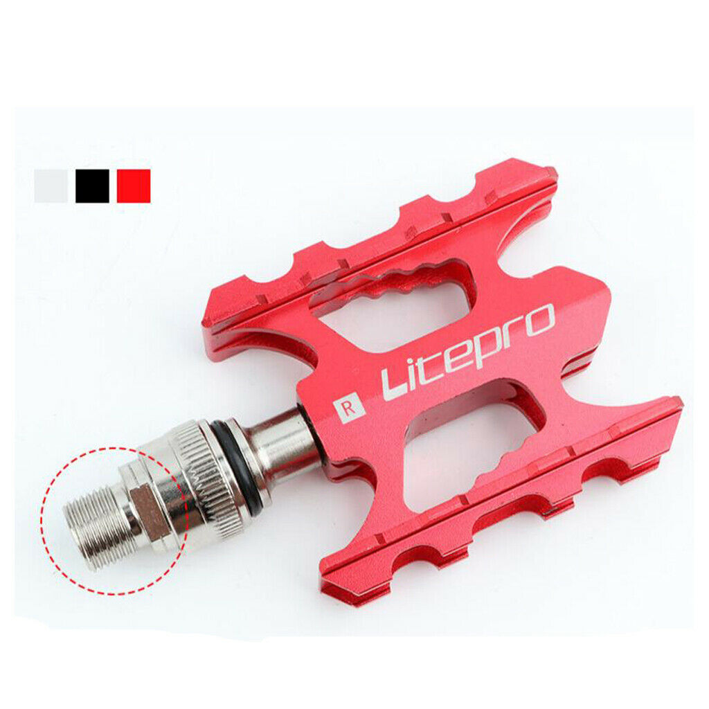 Bike Pedals, Sealed Bearing Cycling Bicycle Road Bike Pedals Red