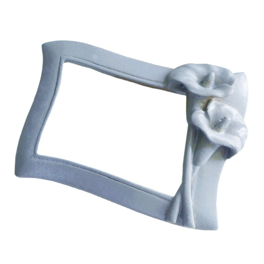 Classic Baroque Photo Frame Picture Display Stand Party Wall Ornament Gray