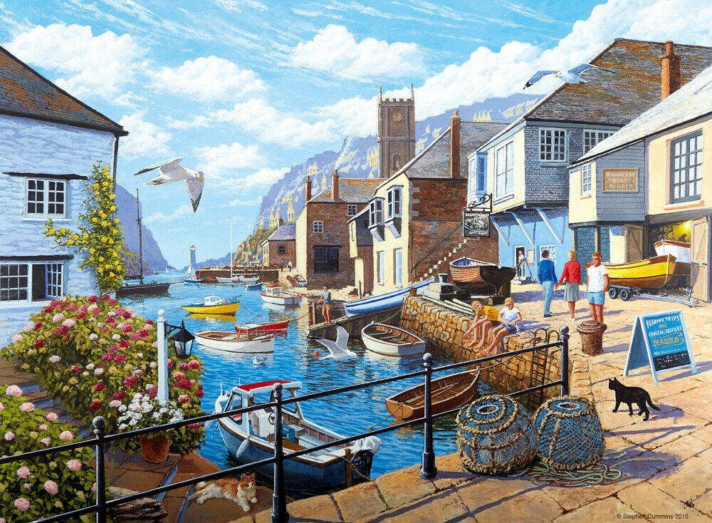 14715 Ravensburger Tranquil Harbour Jigsaw 500pc Premium Puzzle Kids 10+