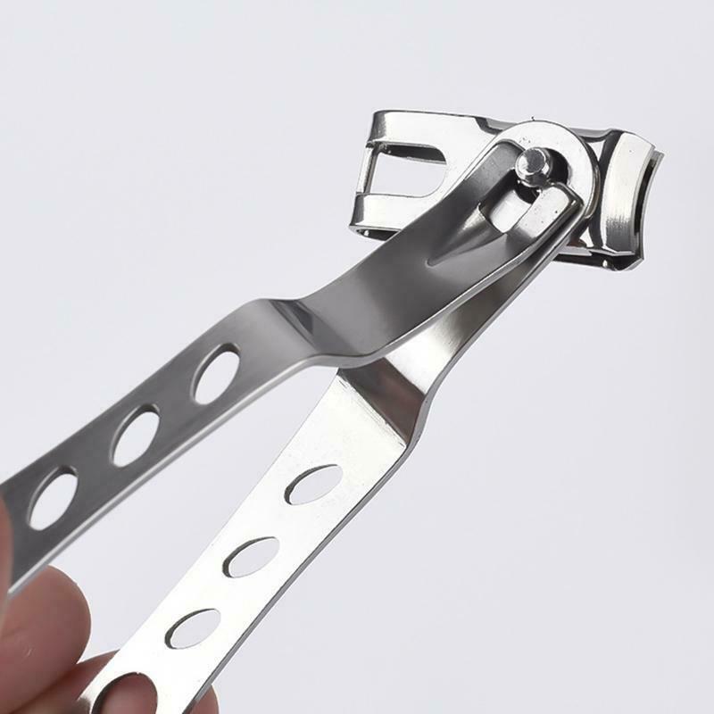 Stainless Steel 360 Degree Rotary Cuticle Nail Clipper Fingernail Toenail Cutter