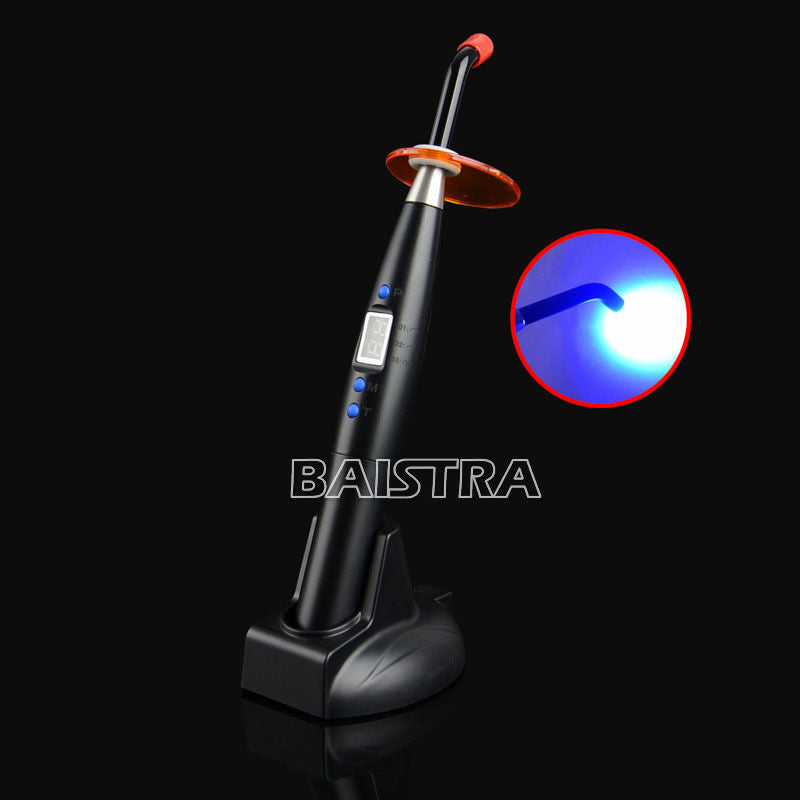 2X Woodpecker Style Dental LED Curing Light Lamp Teeth Whitening Black