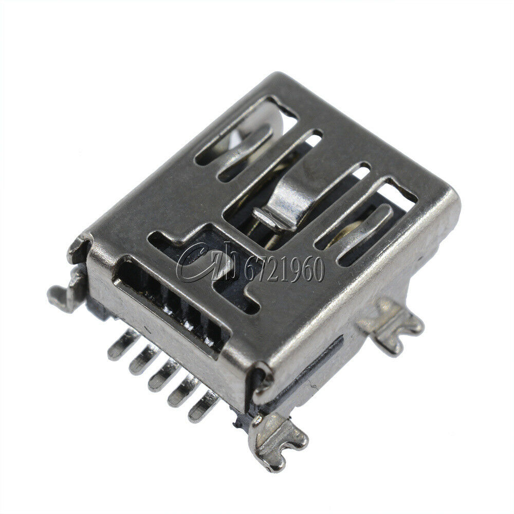 10Pcs Mini USB Type B Female 5-Pin SMT SMD Socket Jack Connector Port PCB Board