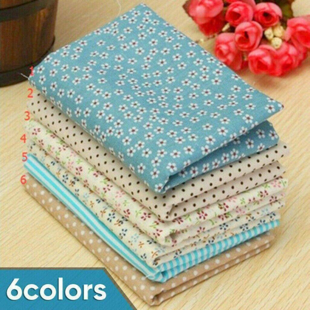 Mixed 100% Cotton Fabric Material Bundle Scraps Offcuts Quilting Quilt Fabric US