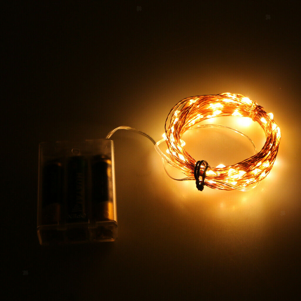 100LEDs Fairy Lights in Copper Wire Halloween Decoration Lighting