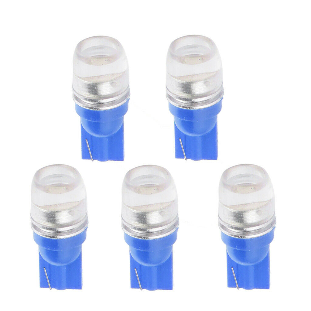 5pcs T10 Wedge High Power 1.5W Car LED Light Bulbs Xenon 192 168 194 Blue