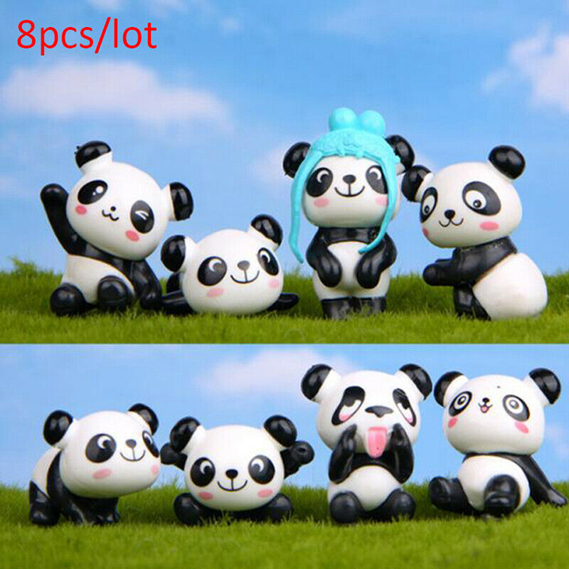 8pcs/lot Cute Panda Wedding Decoration DIY Party Home Room Table Garden D.l8