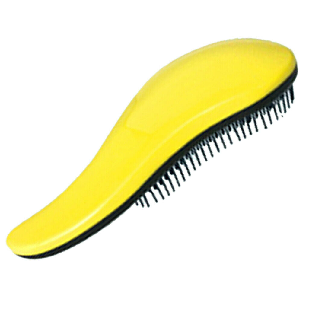 Hair Brush  Free Hair Combs Unique Handle Detangling Comb Yellow
