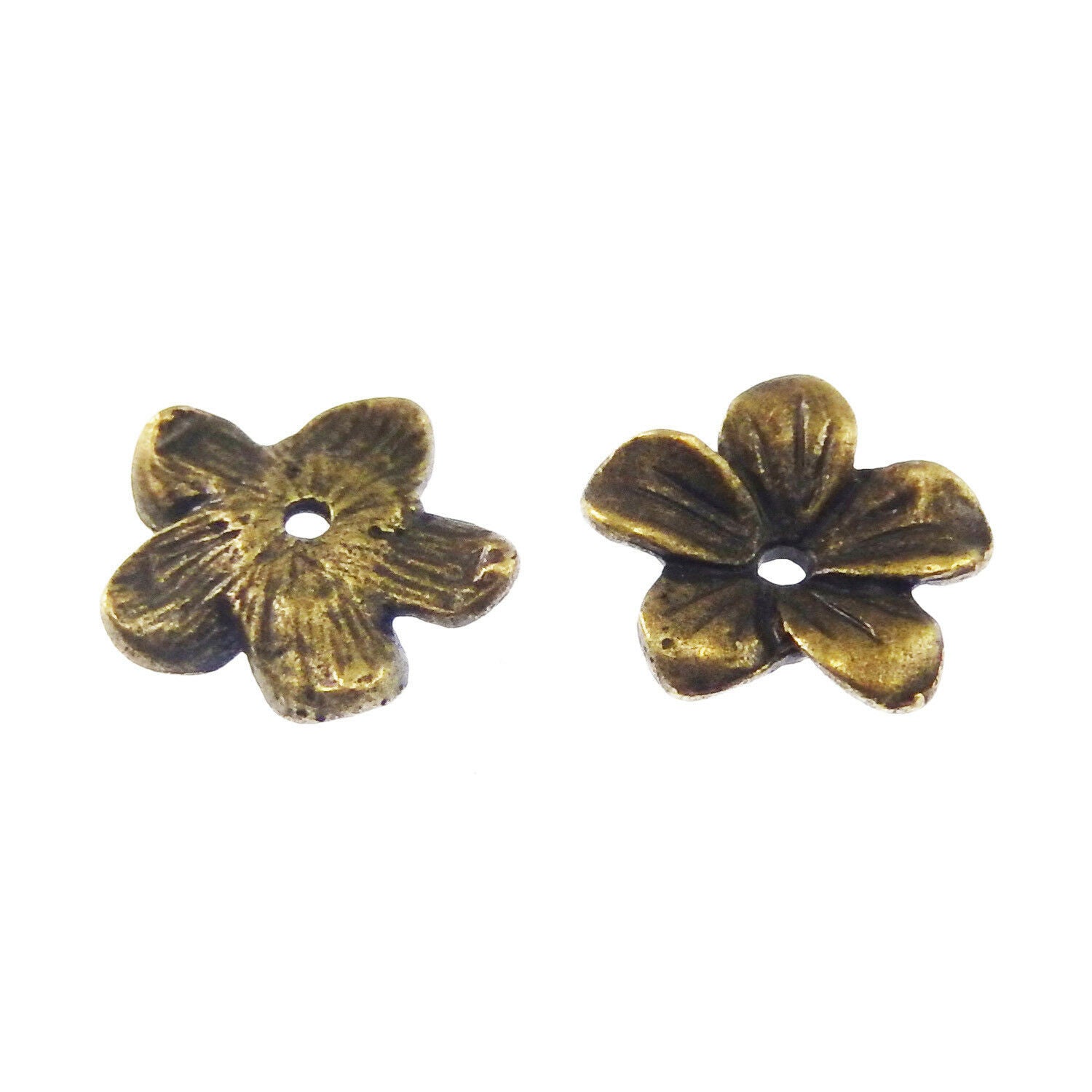 20pcs/pack Antiqued Bronze Alloy Plum Blossom Flower Beads Jewelry Making Charms