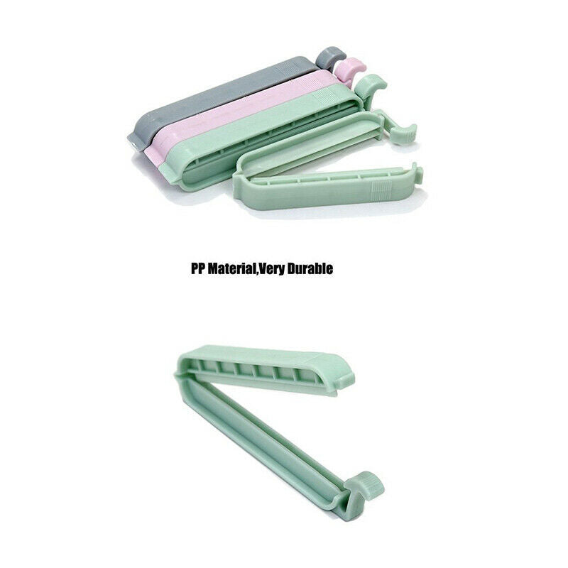 12X Plastic Bag Clips Food Storage Sealing Pegs Kitchen Seal Bag Bread Cereal HN