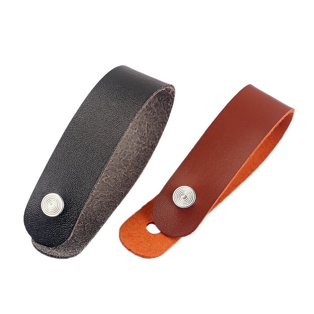 Synthetic Leather Band Button Hook for Acoustic Guitar