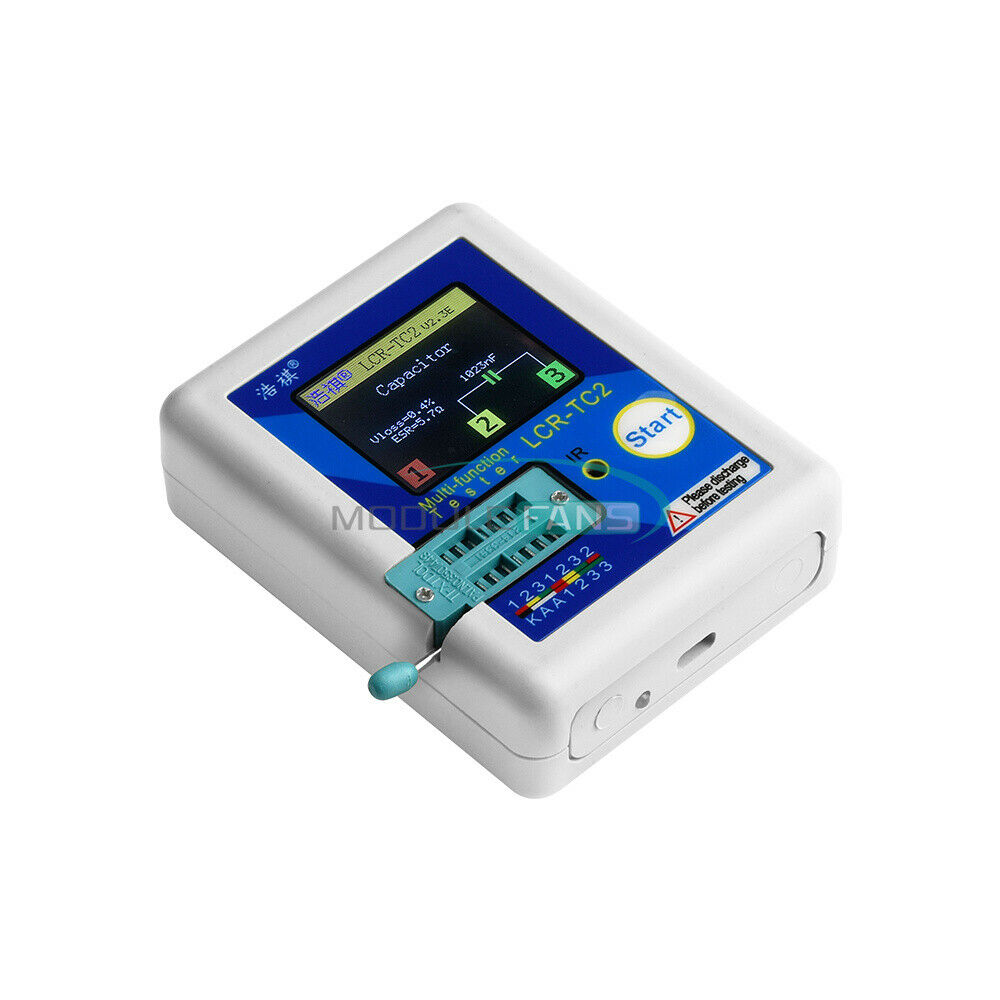 LCR-TC2 Upgraded Version of High Precision Transistor Tester V2.3E English&Cable