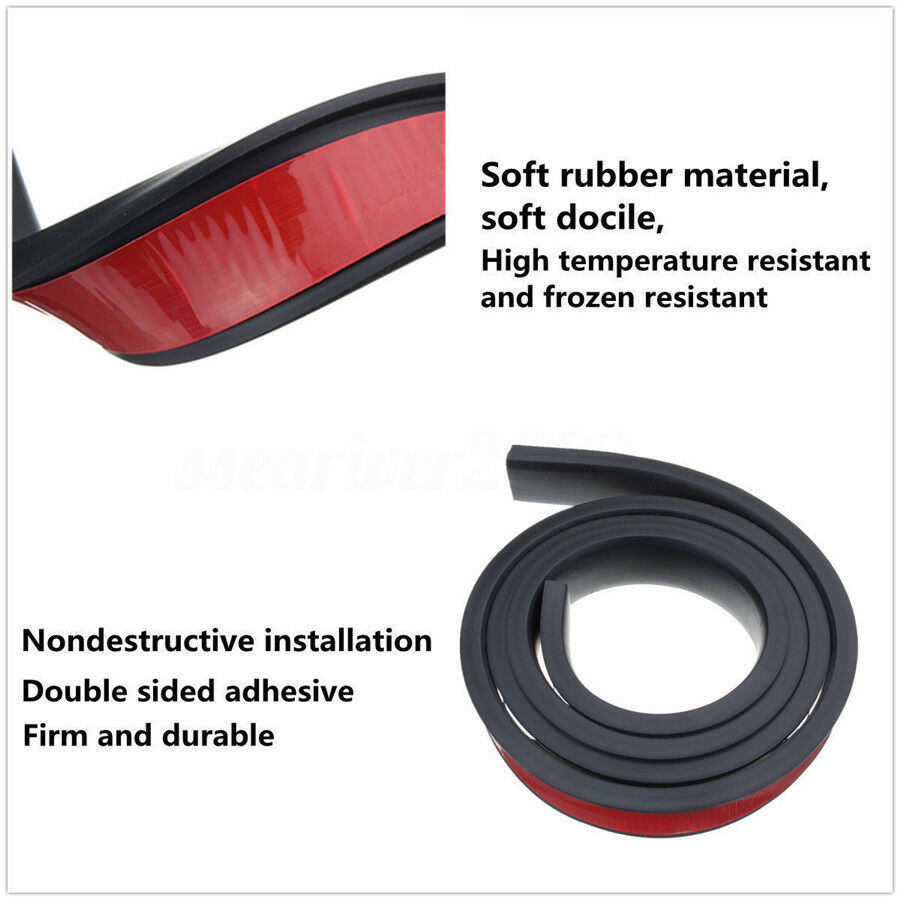 2X 150cm Car Fender Flares Protector Extension Wheel Eyebrow Rubber Trim DIY