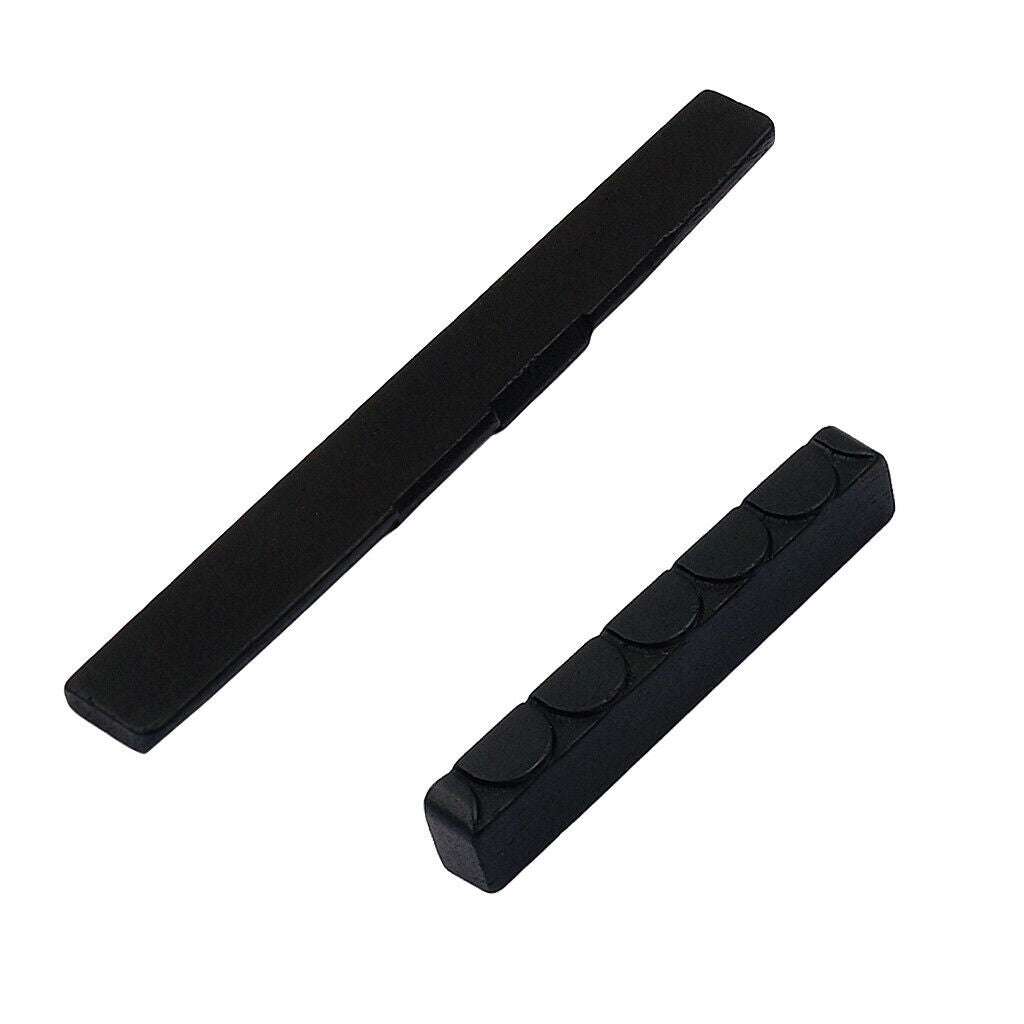 1 set of ebony saddles for classical guitar parts