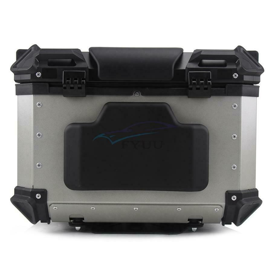 1×Universal Motorcycle Body Decoration Black Passenger Tail Box Backrest Topcase