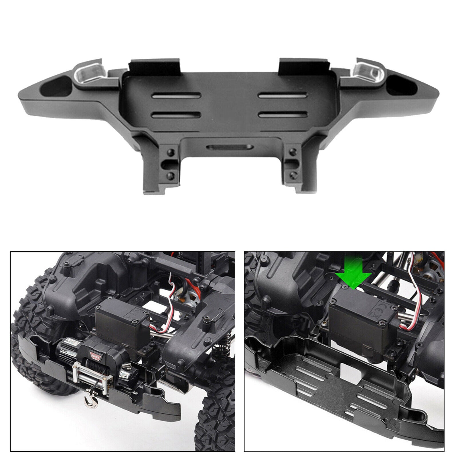 176mm RC Car Front Bumper Base RC Car Upgrade Part for RC Crawler TRX4,SCX10