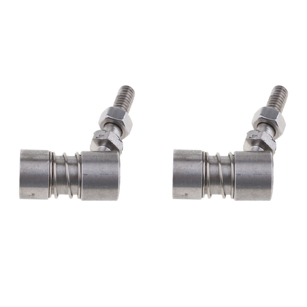 2Pcs Stainless Steel Control Cable Shift Throttle Ball Joint Boat Marine